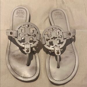 Tory Burch Women's Miller Sandals White Size 8.5